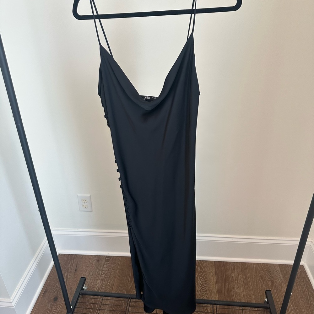 Zara Black Backless Dress
